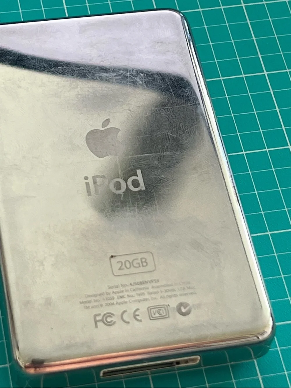 Apple A1059 M9282LL iPod 4th Generation Click Wheel 20GB Media Player tested